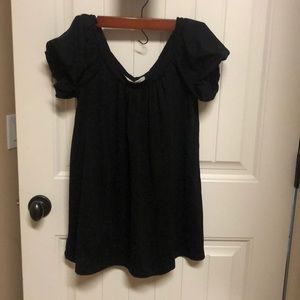 Black Flowy shirt